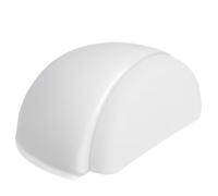 Tope Puertas Suelo Adhesivos de Madera - Sujeta Puerta Decorativos - Topes para Puertas Retenedor Pared - Aguanta Puertas (Blanco)