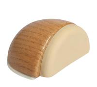 Tope Puertas Suelo Adhesivos de Madera - Sujeta Puerta Decorativos - Topes para Puertas Retenedor Pared - Aguanta Puertas (Roble)