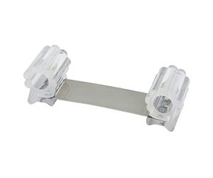Tope Sujeta Puerta Goma Transparente 13 cm.