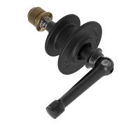 Topeak 15400206 - Soporte para Cadena (Aluminio, Acero/Compuesto, Compatible con Ejes pasantes y Cierres rápidos, 10 x 8,5 x 4 cm), Color Negro