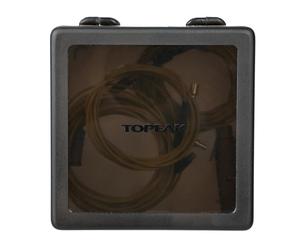 Topeak 15400213 - Juego de guía de Cables (5 Unidades, Aluminio, Acero/Compuesto, 5 Cables Diferentes, Compacto, 12,6 x 12 x 3,9 cm), Color Negro y Amarillo