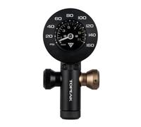 Topeak Airbooster G+ 15700280 - Inflador de CO2 (Aluminio, máx. 11 bar/160 PSI, Incluye manómetro, Bomba compacta y precisa, 7,8 x 4 x 3,8 cm)