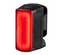 Topeak BeSeen 15500150 Aura - Luz Trasera con batería, Compuesto de Fibra de Vidrio, Color Negro/Rojo, USB-C, batería de Iones de Litio de 360 mAh, luz de Larga duración, 47 x 24 x 25 cm