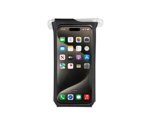 Topeak Bolsa Seca para teléfono para Adaptarse a Pantallas de hasta 6.1 Pulgadas, Funda Impermeable para Uso en Bicicleta, Color Negro