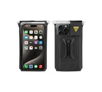 Topeak Bolsa Seca para teléfono para Adaptarse a Pantallas de hasta 6.9 Pulgadas, Funda Impermeable para Uso en Bicicleta, Color Negro