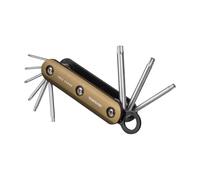 Topeak Combo Plegable para Trabajos Pesados, Cuerpo de Aluminio con 9 Herramientas Torx CR-V, con Llavero, Sport, Multicolor (Multicolor), Talla Única