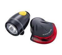 Topeak Highlite Combo II - Juego de Luces Delanteras y traseras, Color Negro