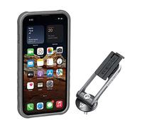 Topeak iPhone 13 Ridecase-Carcasa Soporte Incluido, Adultos Unisex, Negro/Azul Claro