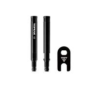 Topeak Juego de Extensores de válvula, 28 mm, 40 mm o 70 mm, par, Color Negro