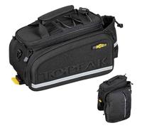 Topeak MTX 2.0 TrunkBag DXP - Bolsa para Maletero de Bicicleta Resistente al Agua con Lados expandibles, Compatible con Todos los estantes MTX QuickTrack 2.0, Color Negro