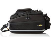 Topeak MTX Trunk Bag Ex with Rigid Molded Panels, W/Water Bottle Holder Alforja, Sin género, Black, Talla Única