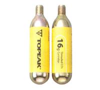 TOPEAK Pack 2 Unidades C02 16 Gramos, Hombres, Dorado, 16g