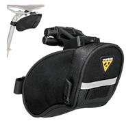 Topeak Paquete de cuña Aero, con fijador F11, Micro, Negro, Largo x Ancho x Alto 6.6 x 14 x 8.1 cm / 2.6 Pulgadas x 5.5 Pulgadas x 3.2 Pulgadas