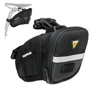 Topeak Paquete de cuña Aero, con fijador F11, Micro, Negro, Largo x Ancho x Alto 6.6 x 14 x 8.1 cm / 2.6 Pulgadas x 5.5 Pulgadas x 3.2 Pulgadas