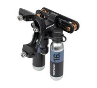 Topeak Portabidón Tri-BackUp Elite 2 con inflador Nano AirBooster negro