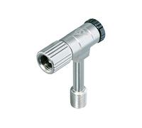 Topeak Pressure Rite - Adaptador de Choque, Color Plateado | Bombas para bicicleta