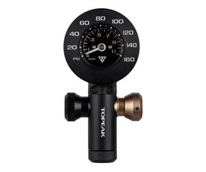 Topeak Probador de presión de aire AirBooster G+/Bomba de cartucho de CO2 negro
