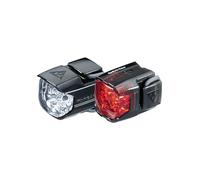 Topeak Race Combo - Juego de Faros Trasero y Delantero para Bicicleta