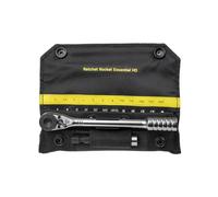 Topeak Ratchet Rocket Essential HD (TT2633) - Kit de herramientas de trinquete de alto par de 15 funciones - Capacidad de 60 Nm - 13 puntas - Soporte magnético para brocas - Funda de nailon 1000D