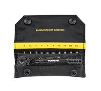Topeak Ratchet Rocket Essential, herramienta de trinquete de aluminio con 10 puntas, con bolsa