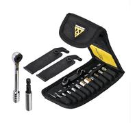 Topeak Ratchet Rocket Lite DX Herramienta de reparación y mantenimiento de bicicletas, 16 funciones, con estuche de nailon, color negro