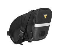 TOPEAK TC2262B Bolsa sillin aerodinámica Aero Wedge, Talla L (Strap), Hombres, Negro