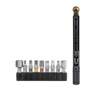 Topeak Torq Stick 4-20 Nm (4-20 Nm, 9 puntas de herramienta) | Topeak TorqStick - Llave dinamométrica ajustable de 4-20 Nm con puntas moleteadas