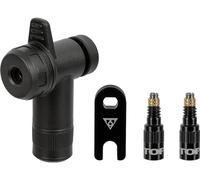 Topeak Combo de válvula Turboflow con cabezal rápido, Presta