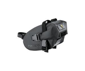 Topeak Wedge Drybag Strap Mount Bolsa de sillín, Unisex, Negro, 15x9x9cm