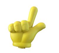 Toper de antena de gesto con manos - decoración exterior amarilla para coche | Divertida bola amarilla con diseño expresivo, antena de gestos, decoración perfecta para el exterior del coche para