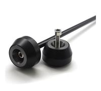 Topes Anticaida Compatible con protectores de eje delantero y trasero de motocicleta TRIUMPH 675 STREET TRIPLE R 2008-2016 Deslizadores de Marco protección(Rear wheel Titanium)