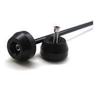 Topes Anticaida Compatible con protectores de eje delantero y trasero de motocicleta TRIUMPH 675 STREET TRIPLE R 2008-2016 Deslizadores de Marco protección(Rear wheel Black)