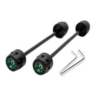 Topes Anticaida Compatible con Suzuki GSR750 GSR600 2006-2014 Protector deslizante de horquilla de rueda delantera y trasera de motocicleta Deslizadores de Marco protección(GSR600 06-10 Green)