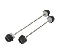 Topes Anticaida Compatible con ZX6R ZX636 ZX-6R ZX 6R 2019-2024 Protector de rueda deslizante de horquilla de eje delantero y trasero de motocicleta Deslizadores de Marco protección(Black-1 Pair)