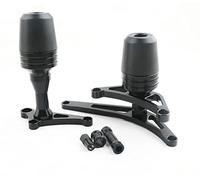 Topes Anticaida Deslizadores Marco Motocicleta Almohadillas Tope para Ducati 959 Protector Carenado para Panigale 1199 para Panigale 1299 Protección anticaída (Color : Schwarz)