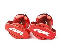 Topes Anticaida Moto Deslizador de carrete basculante CNC para motocicleta de 8MM para CB650F CBR 600 900 1000 RR CBR600RR CB650F CBR 650F 250R CB500R tornillos de soporte Deslizadores Moto(Red)