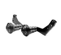 Topes Anticaida Moto Para CBR600RR 2013-2019 Marco de protección contra caídas para motocicleta, Protector de almohadilla de choque para carenado Deslizadores Moto(Titanium,B)