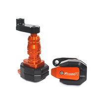Topes Anticaida Moto Para F800R F 800R F800 R motocicleta CNC protección contra caídas marco deslizador carenado protector Anti Crash Pad Protector(Orange)