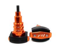 Topes Anticaida Moto Para FZ1 FZ1N motocicleta CNC marco de protección contra caídas Slider carenado Protector Anti Crash Pad(Orange)