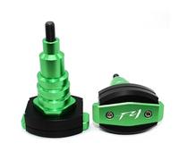 Topes Anticaida Moto Para FZ1 FZ1N motocicleta CNC marco de protección contra caídas Slider carenado Protector Anti Crash Pad(Green)