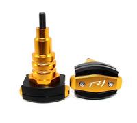 Topes Anticaida Moto Para FZ1 FZ1N motocicleta CNC marco de protección contra caídas Slider carenado Protector Anti Crash Pad(Gold)