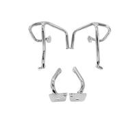 Topes Anticaída para GL1800 para GL 1800 para Goldwing 2021-2024 Barra Protección contra Choques Carretera Caja Lateral Protector Motor Motocicleta Barras Protección(Chrome)