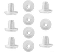 Topes de cable de riel inferior de plástico transparente, paquete de 50 clips de extremo de cable de escalera compatibles con todas las persianas horizontales para tratamiento de ventanas