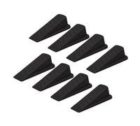 Topes de cuñas para puerta, 8 unidades, de goma, solución fácil con base, máximo agarre, estructura única, zócalo, superficie texturizada, no deja marcas, alta para suelo, alfombra, laminado, linóleo