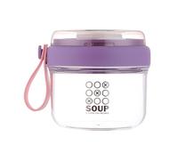 Topes De Desayuno Con Tapas - Pot De Yogurt Reutilizable De 650 Ml | Contenedor De Avena Nocturna A Prueba De Fugas | Ensalada Que Transporta Contenedor, Taza De Cereal Taza De Planificación De Comida