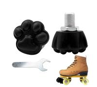 Topes de patines con ruedas, topes de dedo para patines quad,2 x topes de goma para patines quad | Topes de bloque de freno ajustables, accesorios de patines para patines