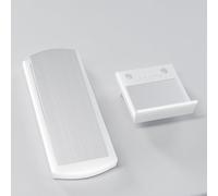 Topes de puerta con base magnética, diseño invisible para un control seguro de la puerta, adecuado para el hogar y la oficina (blanco)