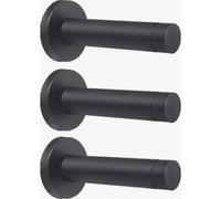 topes de puerta de 3,5 pulgadas, tope de puerta de acero inoxidable con puntas de goma, montaje en pared - [MI]