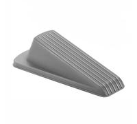 Topes de puerta de silicona con forma de cuña en bloque, tope de puerta de retención trasero para puerta de oficina en casa, tope anticolisión (gris)