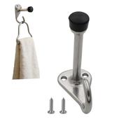 Topes de puerta, protector silencioso y bloqueador, tope robusto con amortiguamiento de goma y gancho, para cuarto de baño dormitorio de hotel